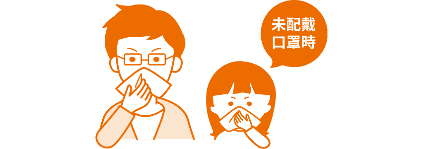 未配戴口罩時