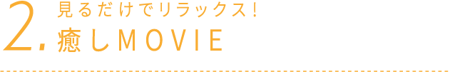 2.見るだけでリラックス！ ベリックス癒しMOVIE