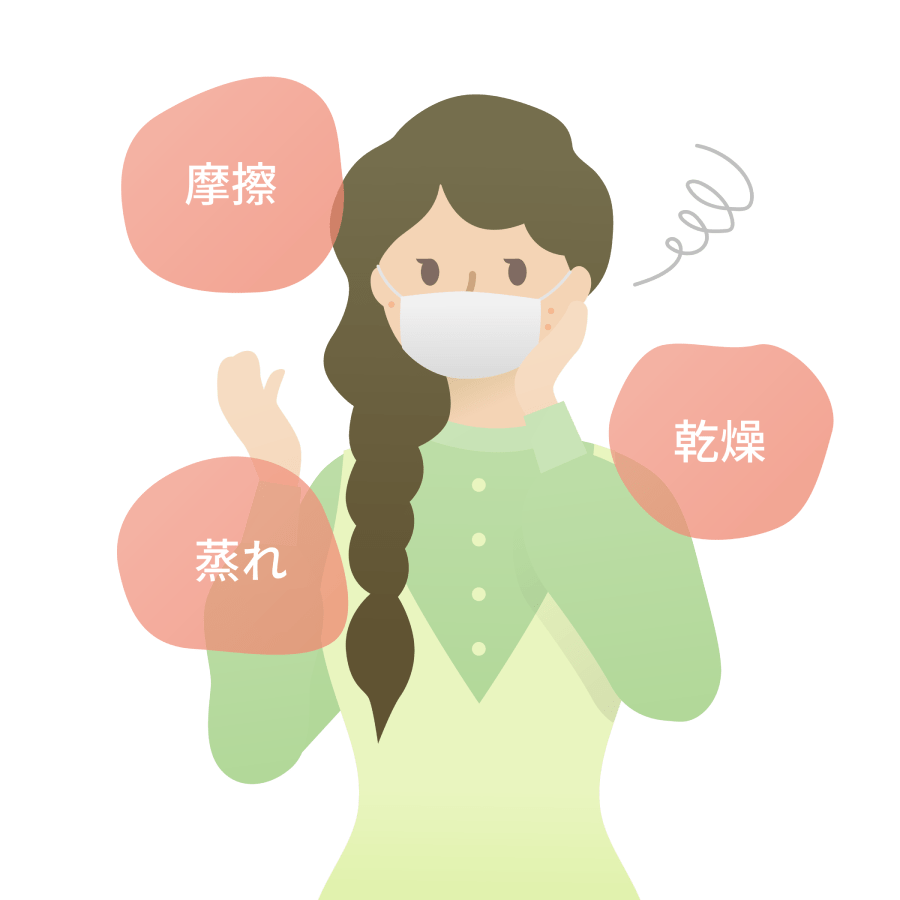 マスクによる肌荒れの原因は?